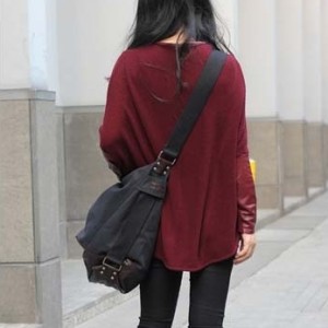 KA15 SAFFI CANVAS™ Sac en toile de Corps croisé. Sac à bandoulière. Sac seau. Noir et Cafe